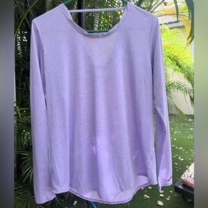 Brooks Light Purple Lavender Long Sleeve Women's Top Tee